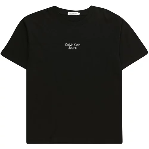 Calvin Klein Jeans Majica 'SERENITY' akvamarin / cijan plava / crna / bijela