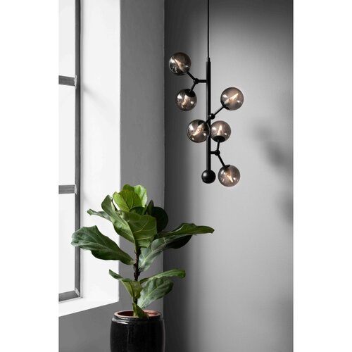 Halo Design 738854 - Visilica na sajli ATOM 6xG9/28W/230V prečnika 30 cm crna/k. crna Slike