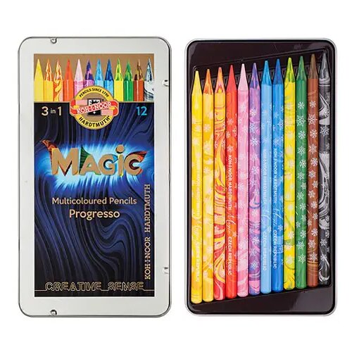 ICO 12-delni set barvnih svinčnikov : KOH-I-NOOR Progresso Magic Cene