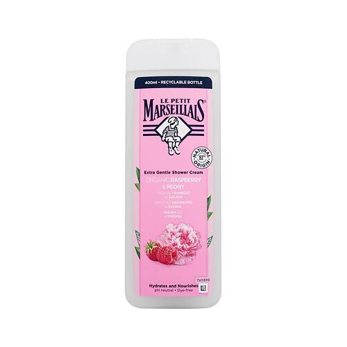 Le Petit Marseillais Extra Gentle Shower Cream Organic Raspberry & Peony hidratantna i hranjiva krema za tuširanje 400 ml za žene Cijene