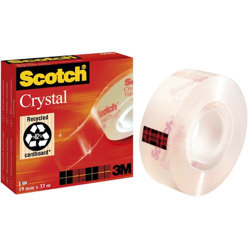 Traka ljepljiva nevidljiva 19mm/33m scotch crystal-600 3m. Slike