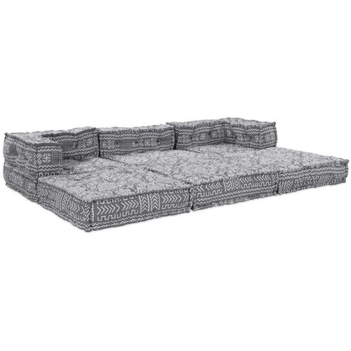  Modularna Sofa za 3 Osobe koja se Pretvara u Svjetlosivu Tkaninu Cijene