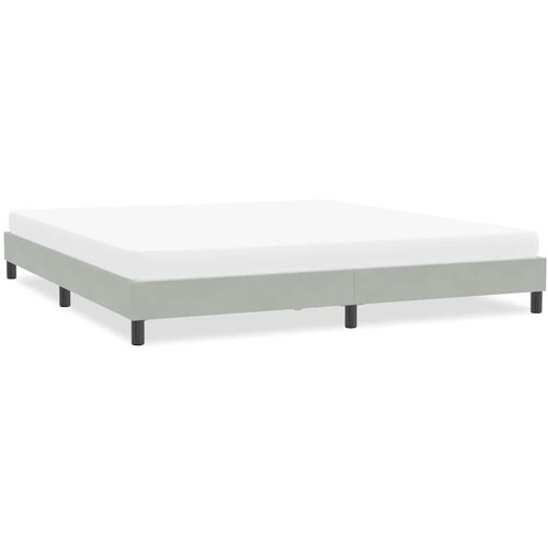  Okvir kreveta bez madraca svijetlo sivi 200x210 cm bar&scaron;un Cijene
