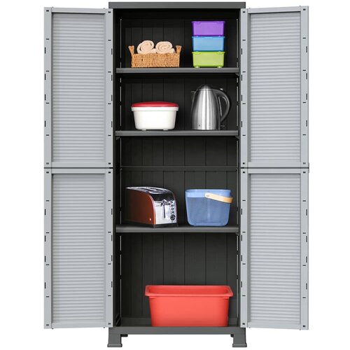 vidaXL Plastična omarica 68x39x171,5 cm Cene