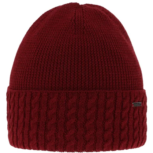 AGBO Woman's winter hat in burgund merino wool Febe