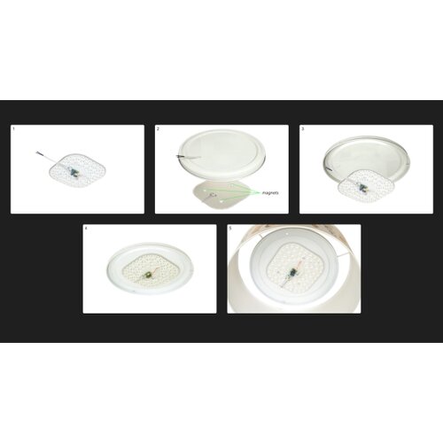  Duolla - LED stropno svetlo CORTINA LED/26W/230V, prečnik 45 cm, 4000K, tirkizno Slike