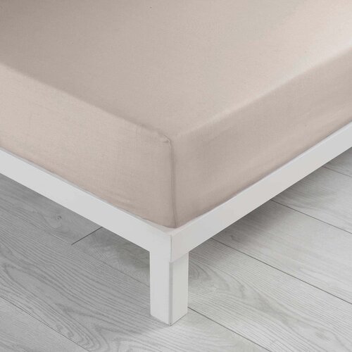 Douceur d intérieur Bež plahta s gumom od mikrovlakana 140x190 cm Oscar – Cijene