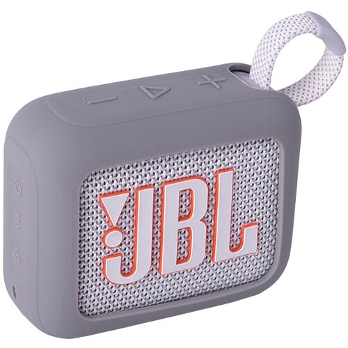 INF Silikonski ovitek JBL GO4 s karabinom Silver, (21781226) Cene