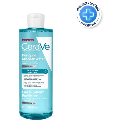 CeraVe Micellar Water Purifying micelarna voda za či&scaron;ćenje za normalno i masno lice 400 ml Cijene
