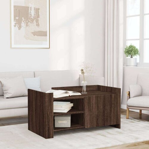 vidaXL Stolić za kavu boja smeđeg hrasta 100 x 50 x 50 cm od drva Cene