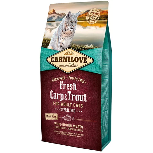 Carnilove Fresh Sterilised Cat krap & postrv - 6 kg