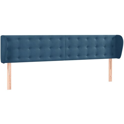 Maison Chic vzglavna omarica - nočna omarica - posteljna omarica z u&scaron;esi temno modro 183x23x78/88 cm žamet, (21711266) Cene
