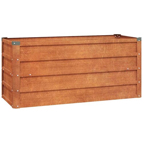  Povi&amp;scaron;ena vrtna gredica boja hrđe 100 x 40 x 45 cm čelik COR-TEN Slike