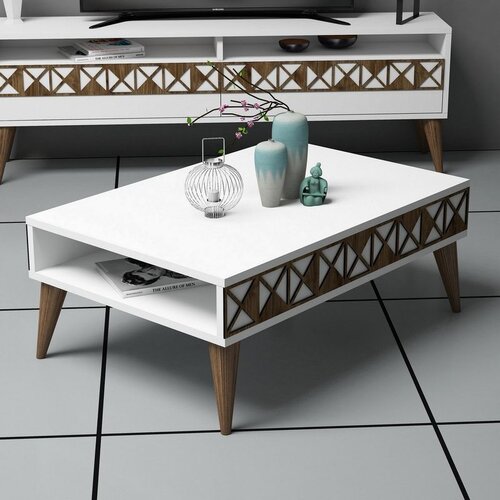 Hanah home line - white white coffee table Cene