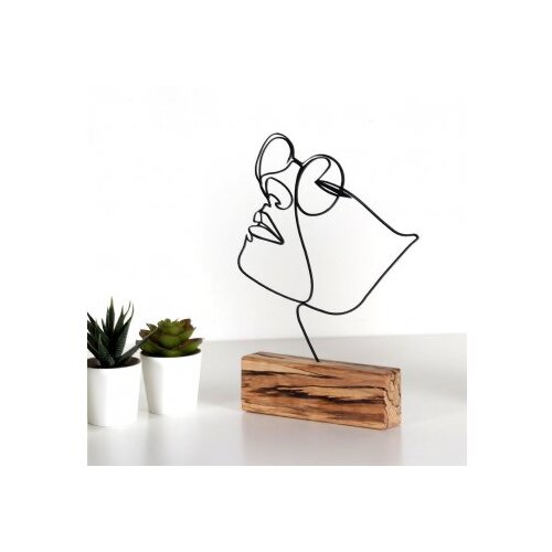 Girl Dekorativna figura M-037, 17x31x3,5 cm, Crna Slike