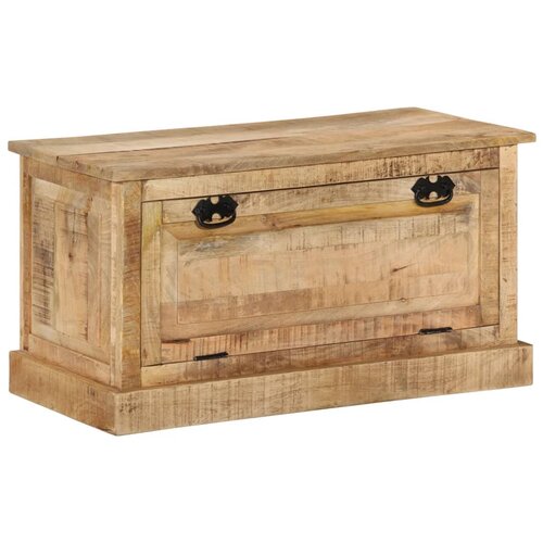 The Living Store Klop s prostorom za shranjevanje 85x40x45 cm trden mangov les - Klop Za Shranjevanje Čevljev, (21485883) Slike