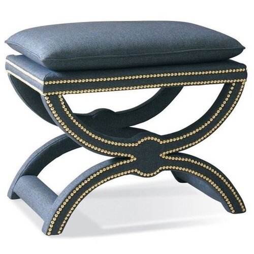 Woody Fashion felice halka pouffe 60 - dark blue dark blue pouffe Slike
