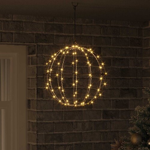  Lopta Topla bijela 40 x 40 x 42 cm Metal 120 LED lampica Slike