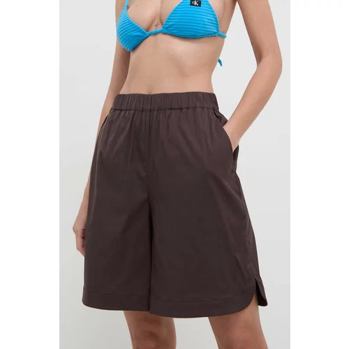 Max Mara Beachwear Kratke hlače za na plažo ženske, rjava barva, 2416141019600