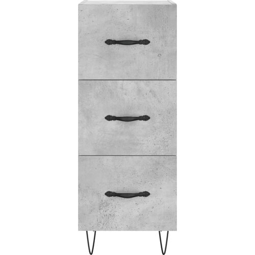  Komoda siva boja betona 34,5x34x90 cm od konstruiranog drva Slike