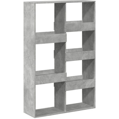  Regal za knjige boja betona 100x33x155,5 cm konstruirano drvo Slike