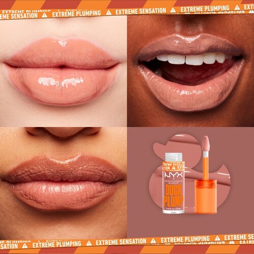 NYX Professional Makeup Duck Plump sijaj za ustnice z učinkom povečanja odtenek 02 Banging Bare 6,8 ml Slike