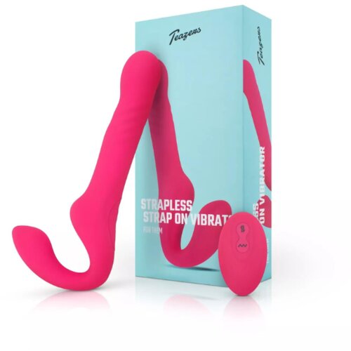 Teazers Strapless Strap On Vibrator Cene