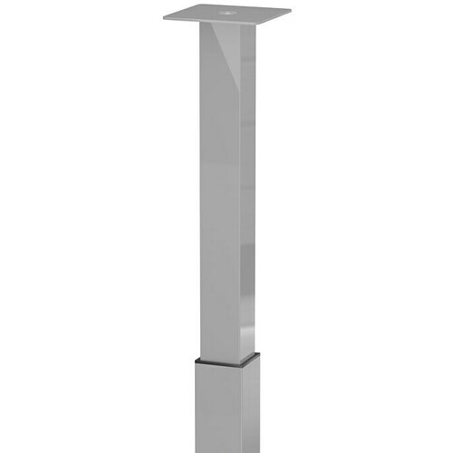 WALTECO Teleskopska noga za namje&amp;scaron;taj (&amp;Scaron; x D: 6 x 6 cm, Pode&amp;scaron;avanje po visini: 70 cm - 110 cm, Nosivost: 80 kg, Čelik, Siva, Kutno) Slike