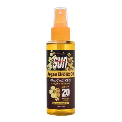 Vivaco Sun Argan Bronz Suntan Oil SPF20 olje za sončenje z arganovim oljem 100 ml