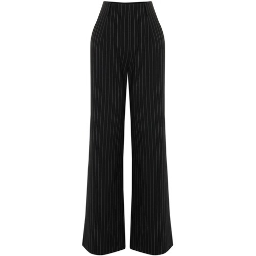 Trendyol Black Limited Edition Striped Woven Trousers Slike