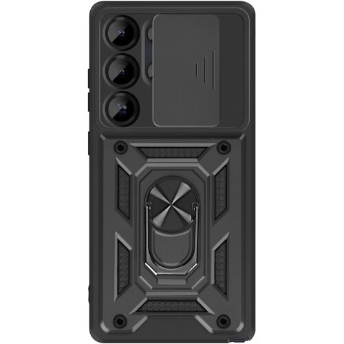 Oem Mayaxess, Ohišje za Galaxy S25 Ultra podporni obroč z zaščito kamere, Črna, (5000215744) Cene