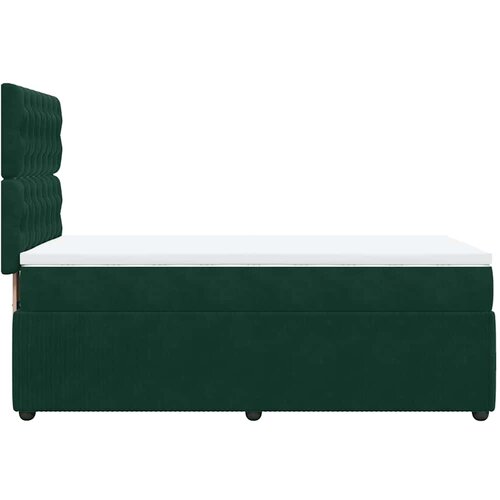 Box spring krevet s madracem tamnozeleni 90x200 cm bar&amp;scaron;unasti Slike