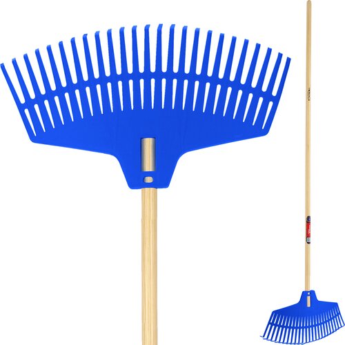 KADAX grablje za listje, vrt, trava, lesen ročaj, 166 cm, univerzalne grablje, (5000353836) Cene