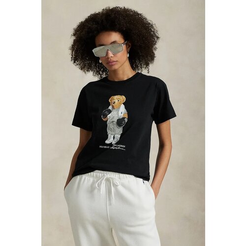 Polo Ralph Lauren Majica 211971709001 Črna Relaxed Fit Cene