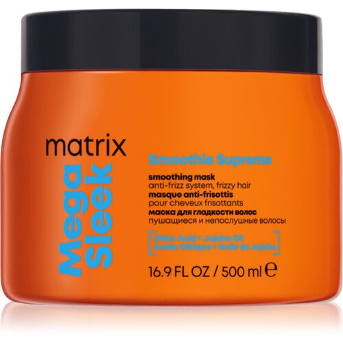 Matrix Mega Sleek Smoothing Mask maska za kosu za neposlu&amp;scaron;nu i anti-frizz kosu 500 ml Slike