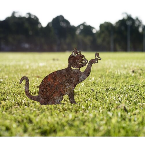 WALLXPERT Cat -A 03 Multicolor Decorative Garden Object Cene