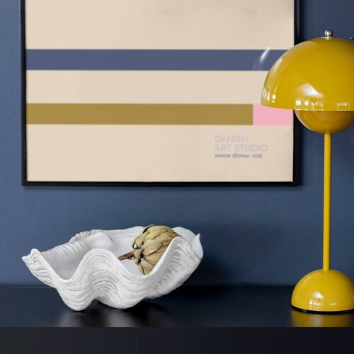 Mette Ditmer Denmark Dekorativni pladenj iz poliresina 33x27 cm Shell &amp;ndash; Slike