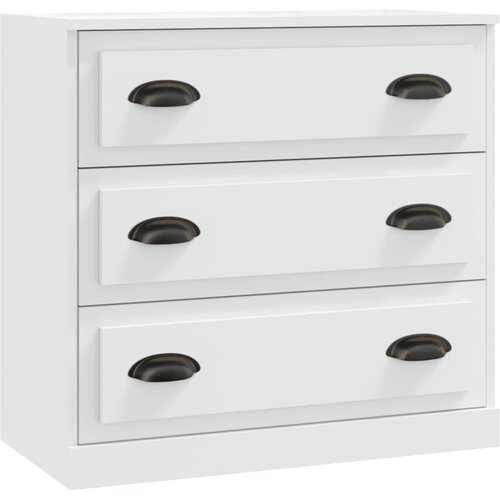  Komoda bijela 70 x 35,5 x 67,5 cm od konstruiranog drva Slike