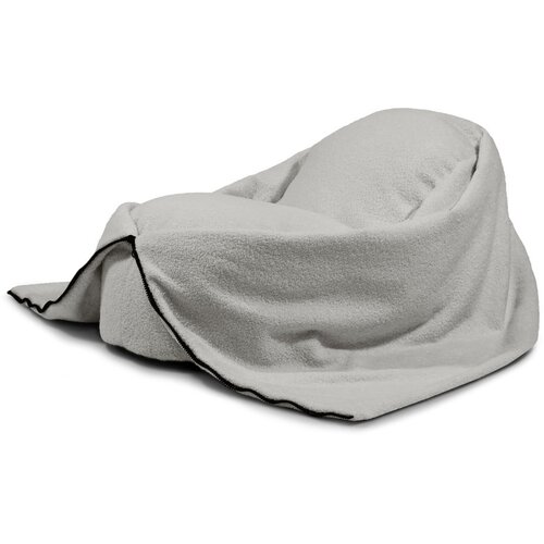 SLOWDOWN Svijetlo siva vreća za sjedenje od boucl&amp;eacute; tkanine Cocoon 80 &amp;ndash; Slike