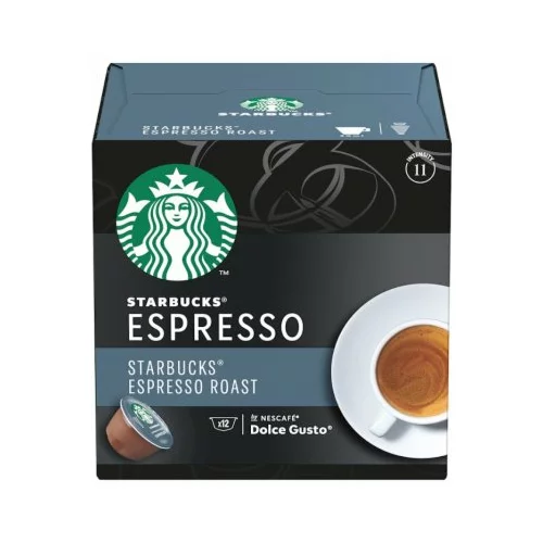 Starbucks Espresso Roast by NESCAFÉ® Dolce Gusto® Dark Roast, kapsule za kavu, (12 kapsula / 12 napitaka), kutija, 66 g