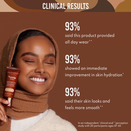 Danessa Myricks Beauty Yummy Skin Serum Skin Tint vlažilni tekoči puder z gladilnim učinkom odtenek 1.5 - Fair with Cool Undertones 45 ml Slike
