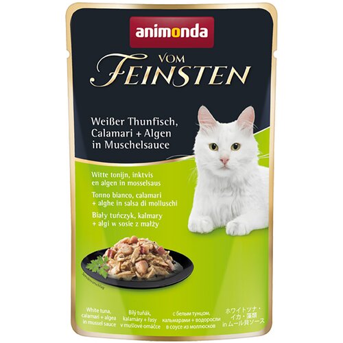 Animonda vom Feinsten Adult u umaku 18 x 50 g - Bijela tuna, lignje + alge u umaku od &amp;scaron;koljki Slike