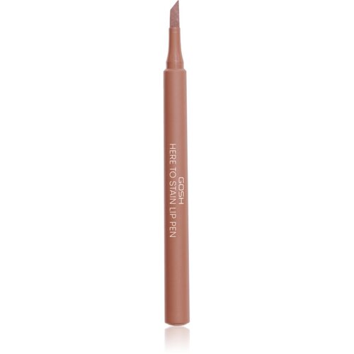 Gosh Copenhagen Here To Stain Lip Pen flomaster za ustnice za dolgoobstojen učinek odtenek 004 Mocha Stain 1 ml Cene