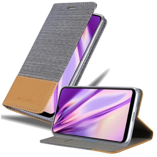 Cadorabo Ohi&scaron;je, združljiv s Samsungom v svetlo sivo rjavi barvi - za&scaron;čitni pokrov z magnetnim zapiranjem, stoječo funkcijo in režo za kartico, (20566042) Cene