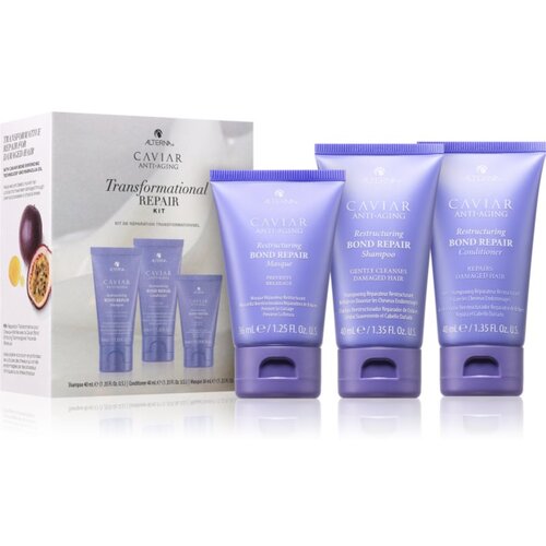 Alterna Caviar Anti-Aging Restructuring Bond Repair darilni set za glajenje in obnovo poškodovanih las 3 kos Cene