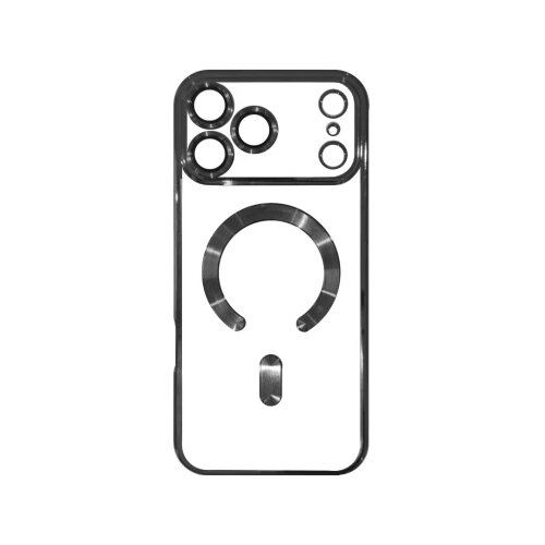  Silikonska futrola Magsafe Iphone 18 Pro Max CRNA Slike