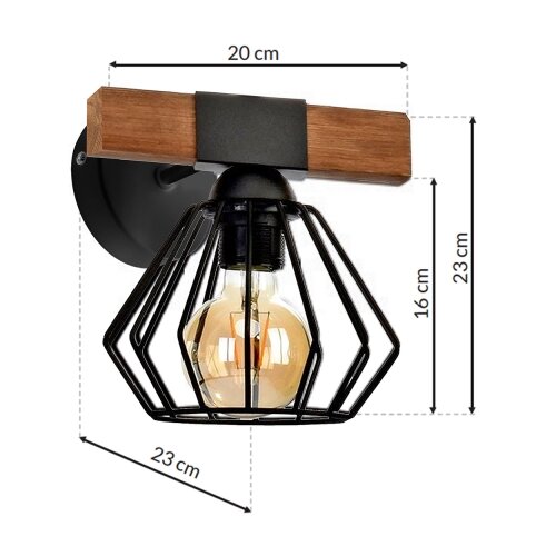  Zidna lampa ULF 1xE27/60W/230V Slike