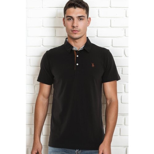 Dewberry T8582 MEN'S T-SHIRT-PLAIN BLACK Cene