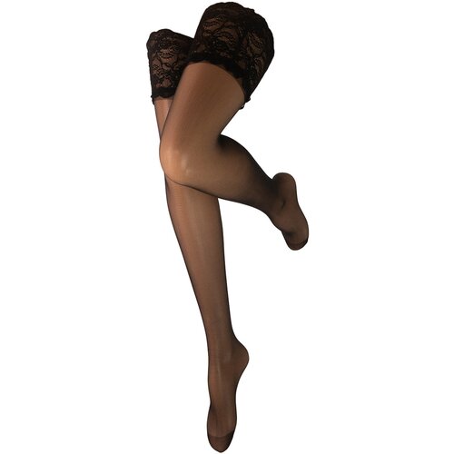Trasparenze Najlonke / Samostoječe nogavice Autoreggente 30 Denari Carlotta Črna Cene