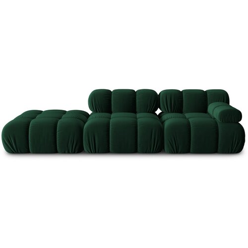 Micadoni Home zelena žametna sedežna garnitura 282 cm bellis &amp;ndash; Slike